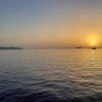 Západ slunce v Santorini
